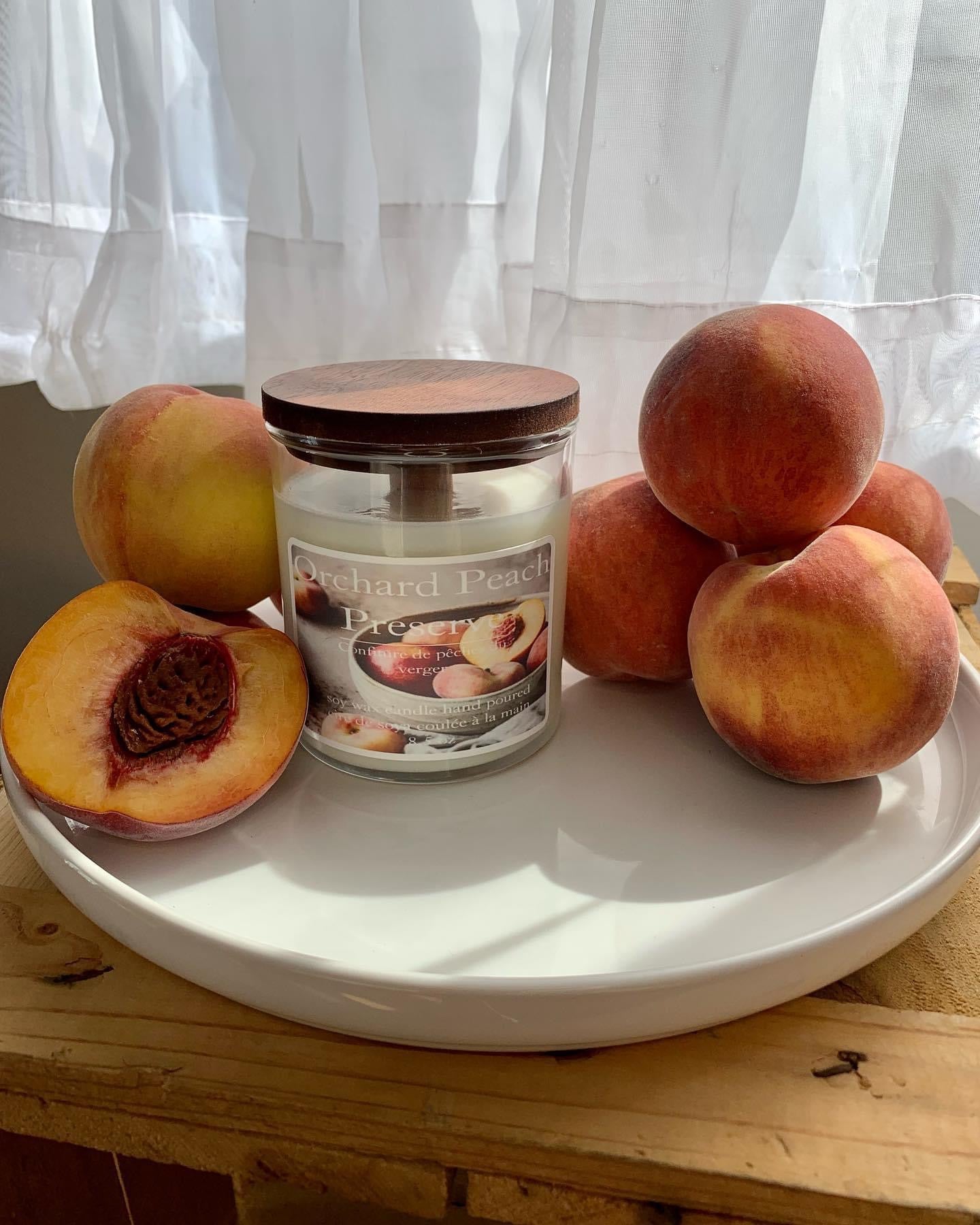 Confiture de pêches du verger